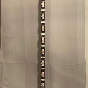 Elegant Black and Silver Belt